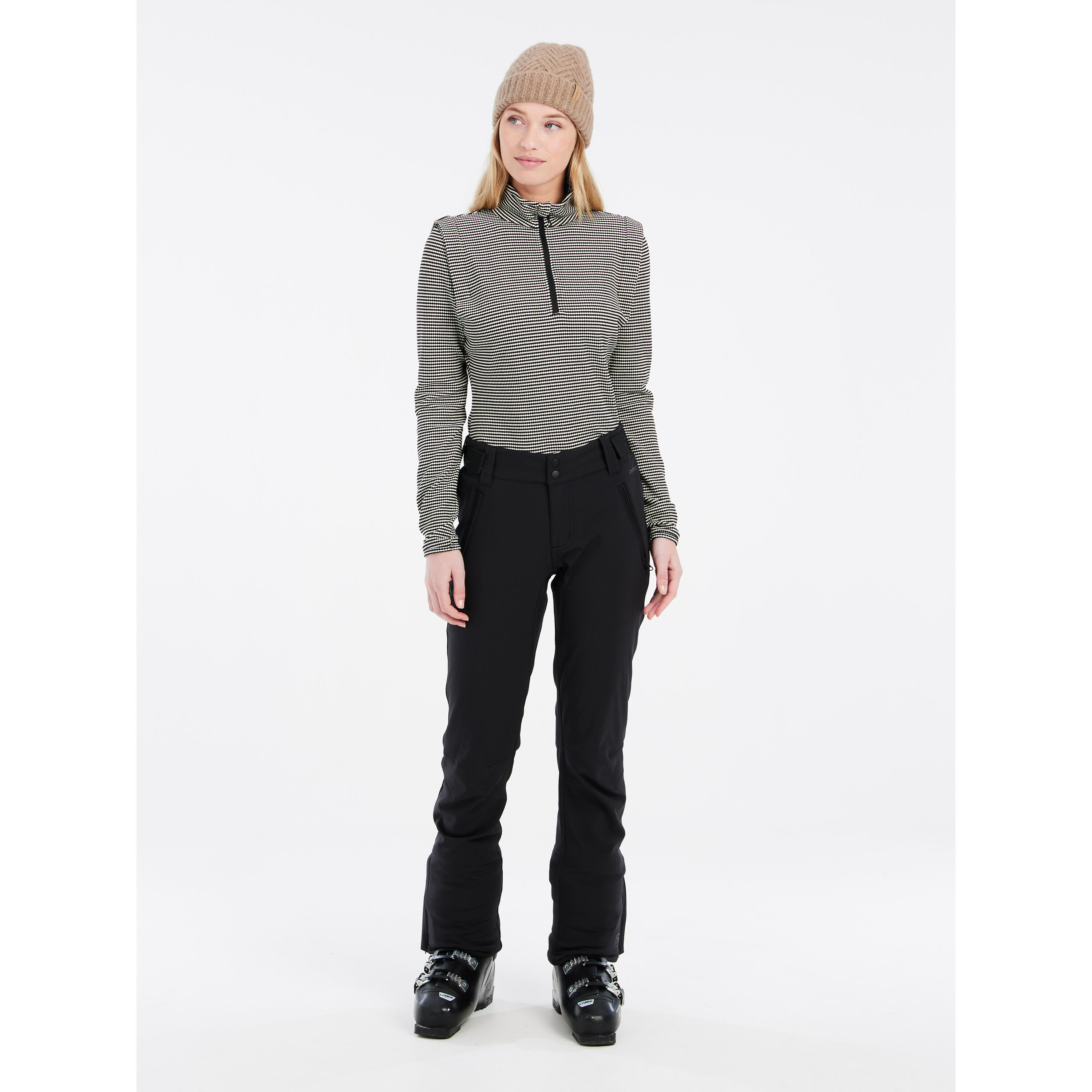 Pull 1/4 zip femme Protest Ivory 4/7
