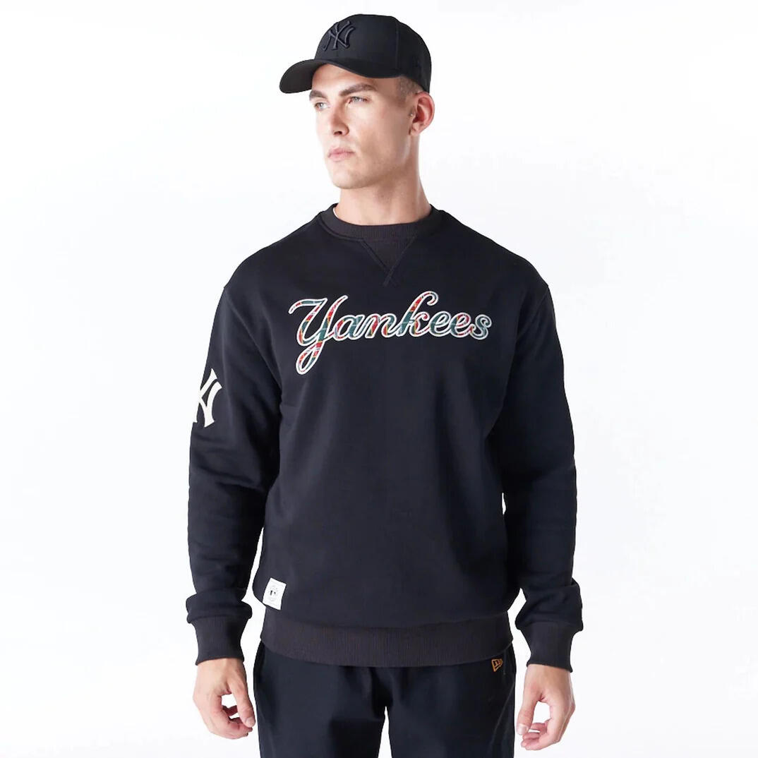 New Era - Sweatshirt New York Yankees Mlb Tartan Infill - Sweat-shirt - Blanc|noir - 42 M/l - Decathlon