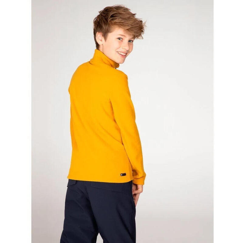 B Perfecty Jr 1/4 Zip Top - Trui - 216_dark_yellow - jongens - Pisteskiën