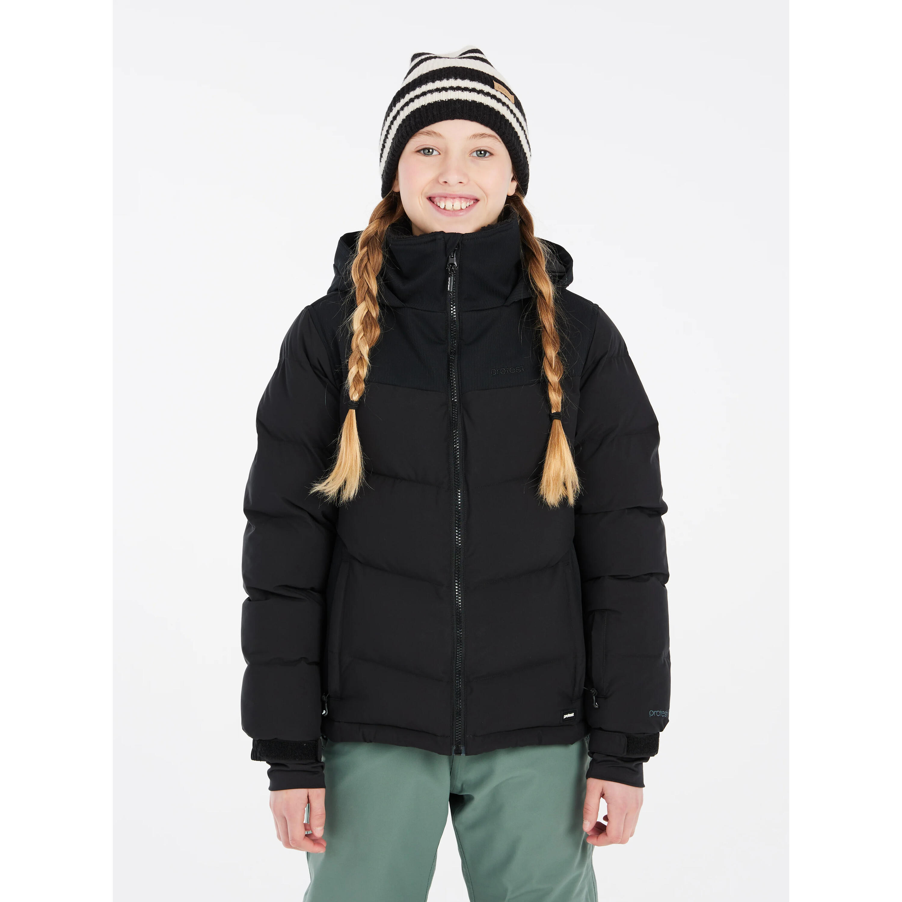 Mädchen Ski-Jacke mit Kapuze Protest Lilou 2/7