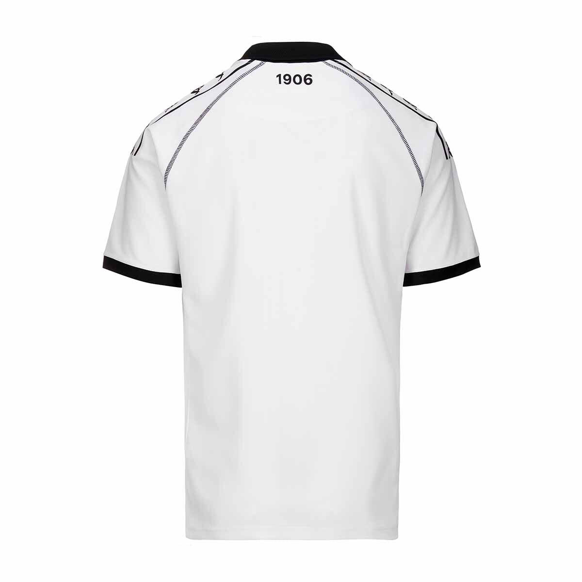 T-shirt da uomo in poliestere riciclato bianco da calcio 4/7