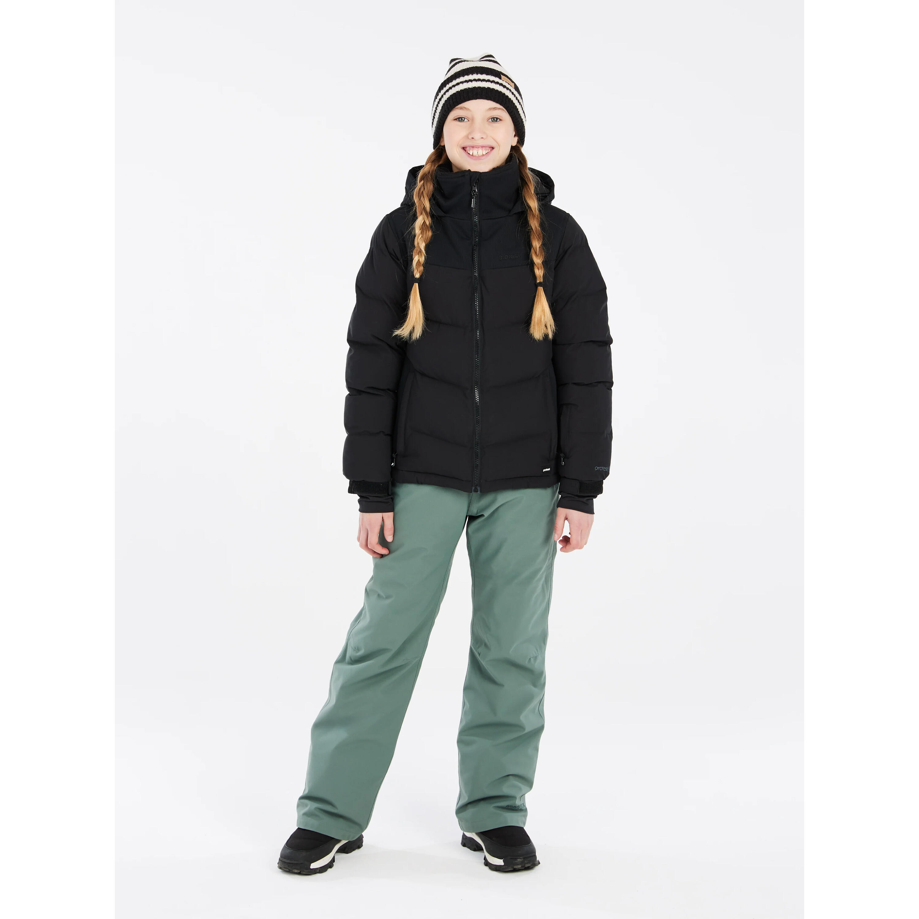 Mädchen Ski-Jacke mit Kapuze Protest Lilou 3/7