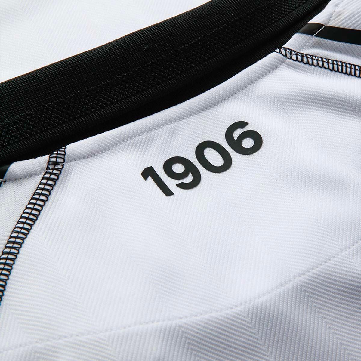 T-shirt da uomo in poliestere riciclato bianco da calcio 7/7