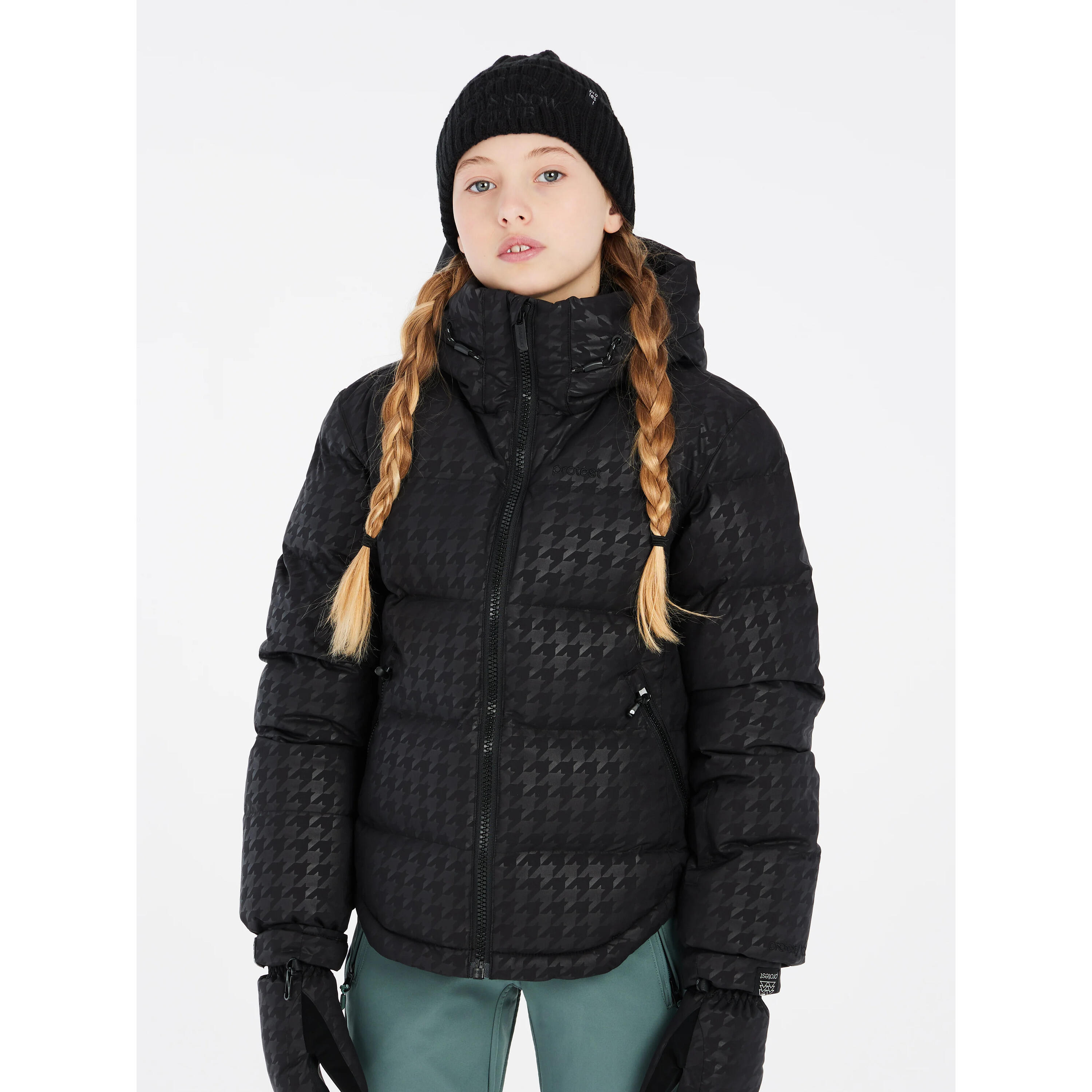 Mädchen Daunenjacke mit Kapuze Protest Romy 3/7