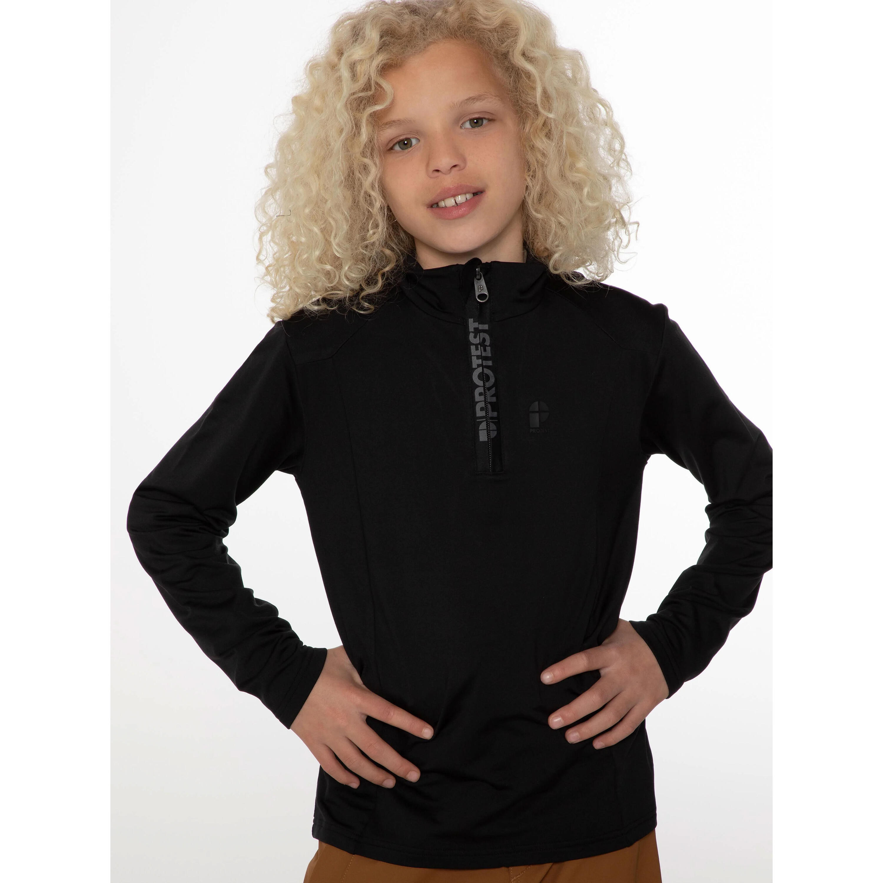 Pull met 1/4 rits voor kinderen Protest Rewillowy 7/7