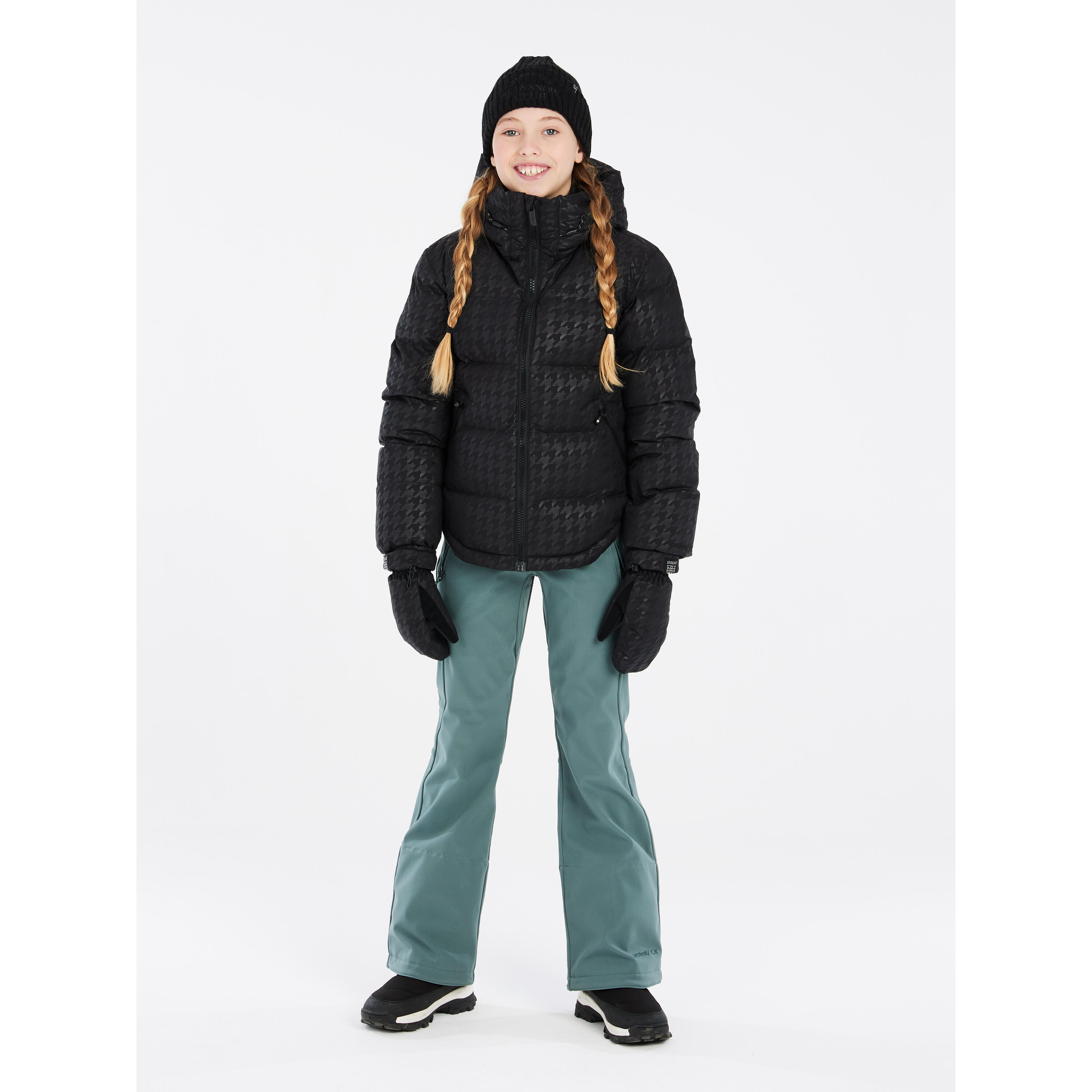 Mädchen Daunenjacke mit Kapuze Protest Romy 2/7