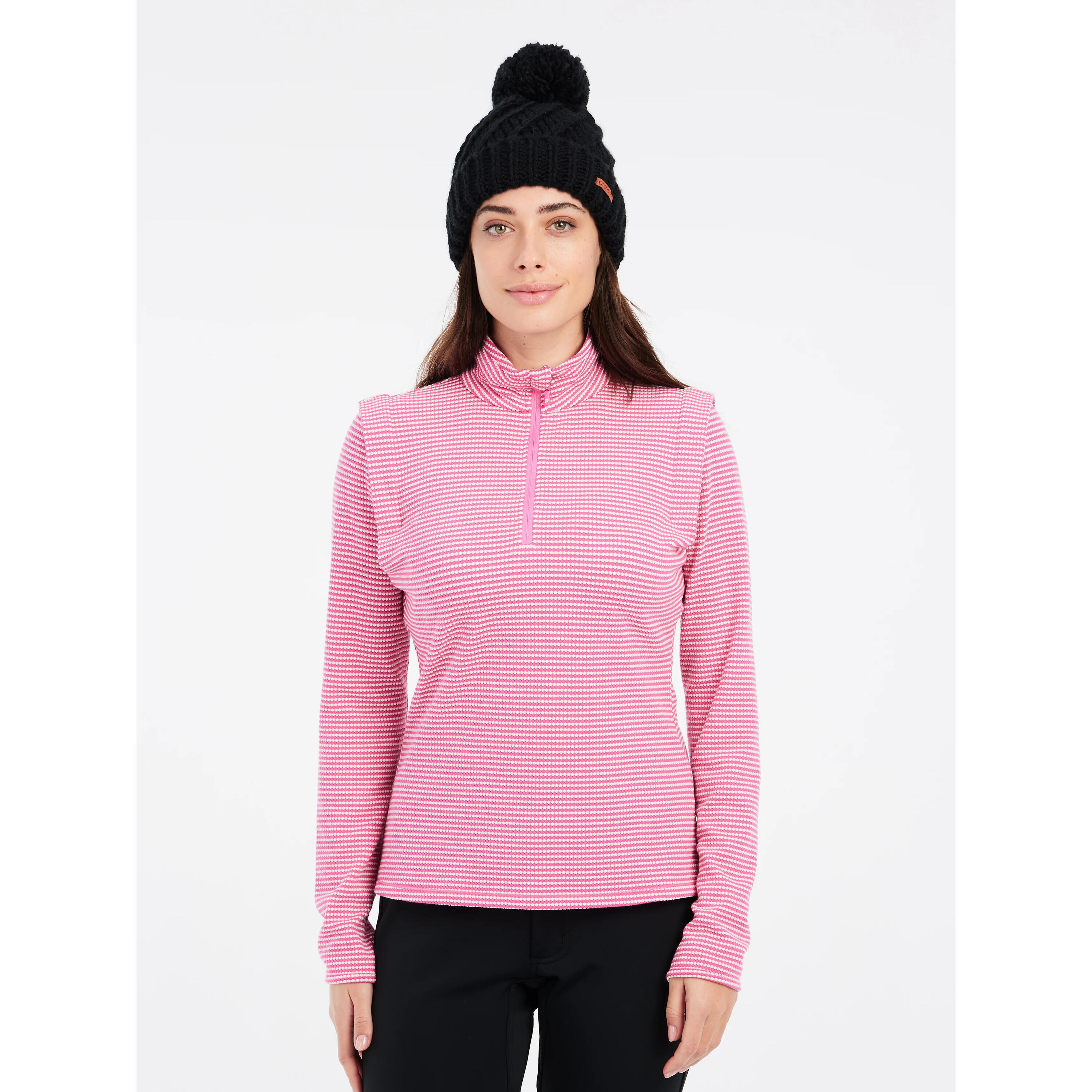 Damespullover 1/4 zip Protest Ivory 4/7
