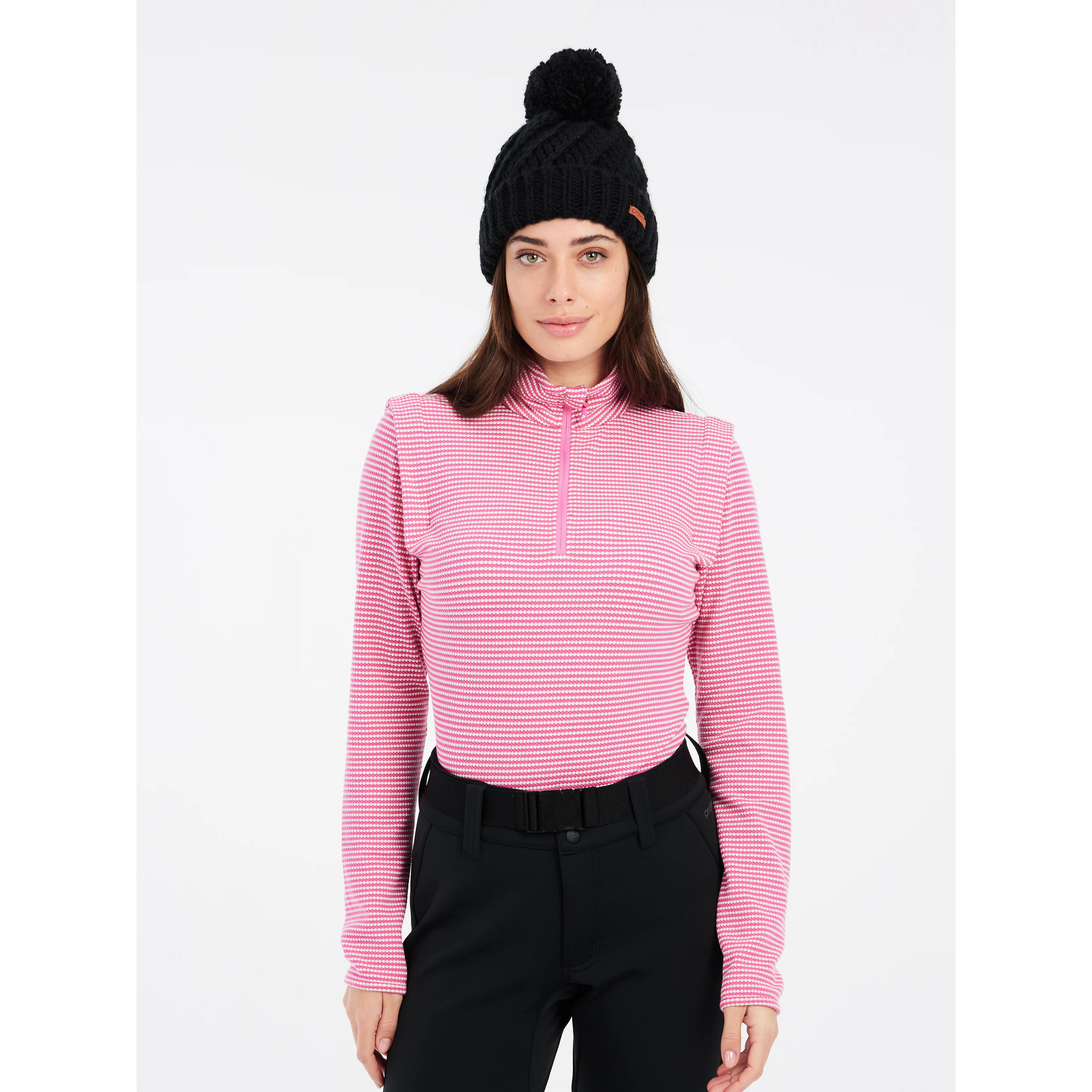 Damespullover 1/4 zip Protest Ivory 3/7