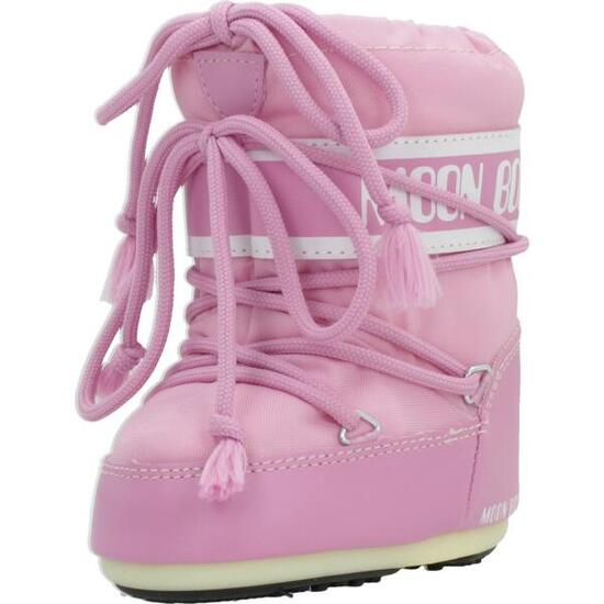 Bottes Moon Boot Modèle Mb Icon Mini Nylo Couleur Rose