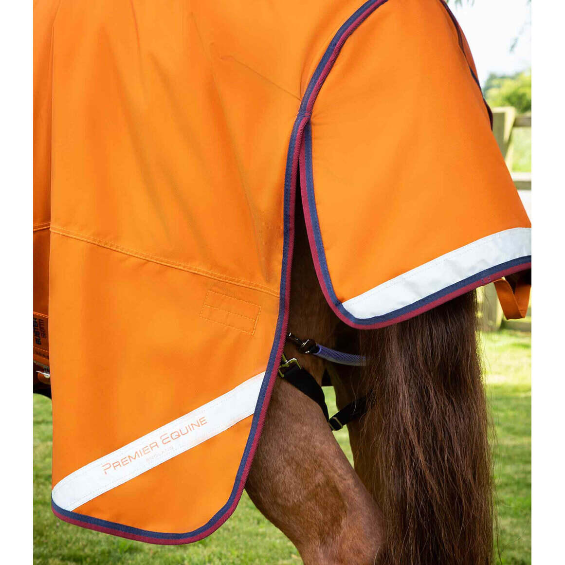 Waterdichte paardendeken met halsbedekking Premier Equine Buster Combo 200g 5/5