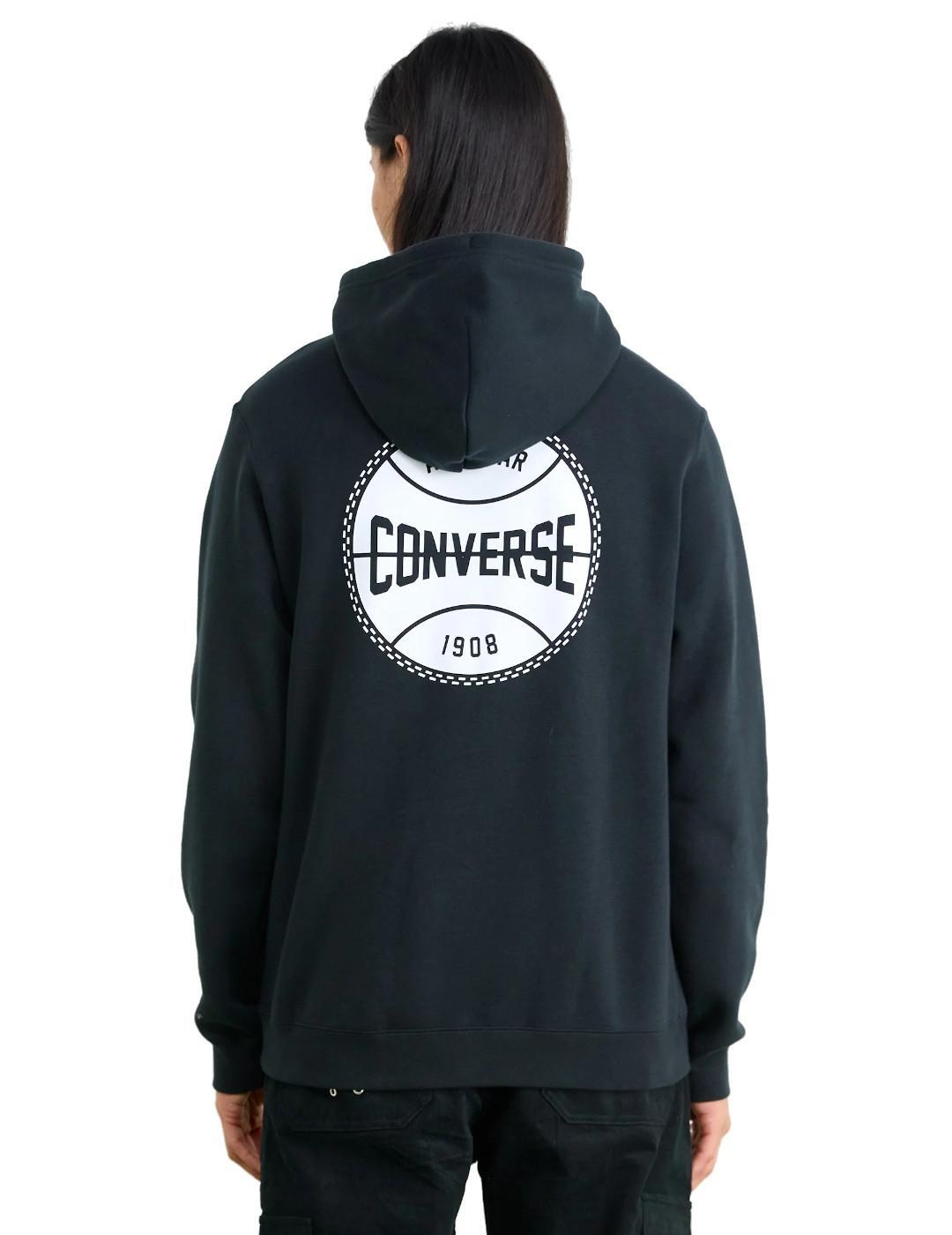 Maillot et sweat-shirt pour homme Converse Retro Hoops noir. 2/4