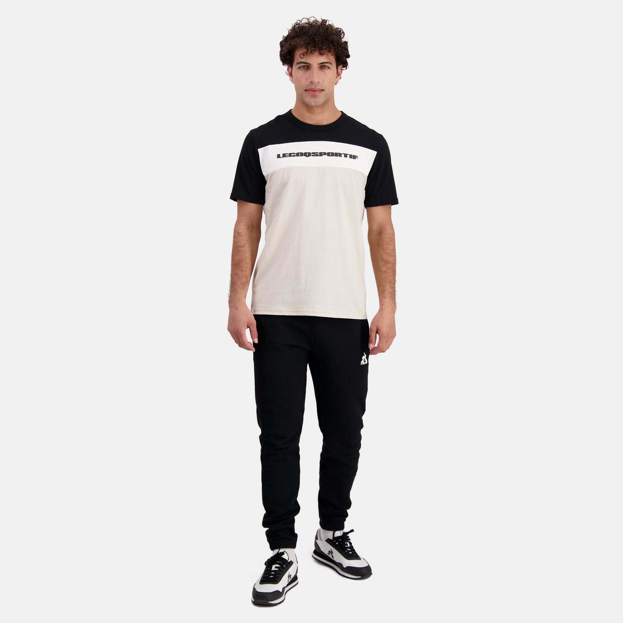 Camiseta para Hombre Lecoqsportif Contemporain Negro 3/6
