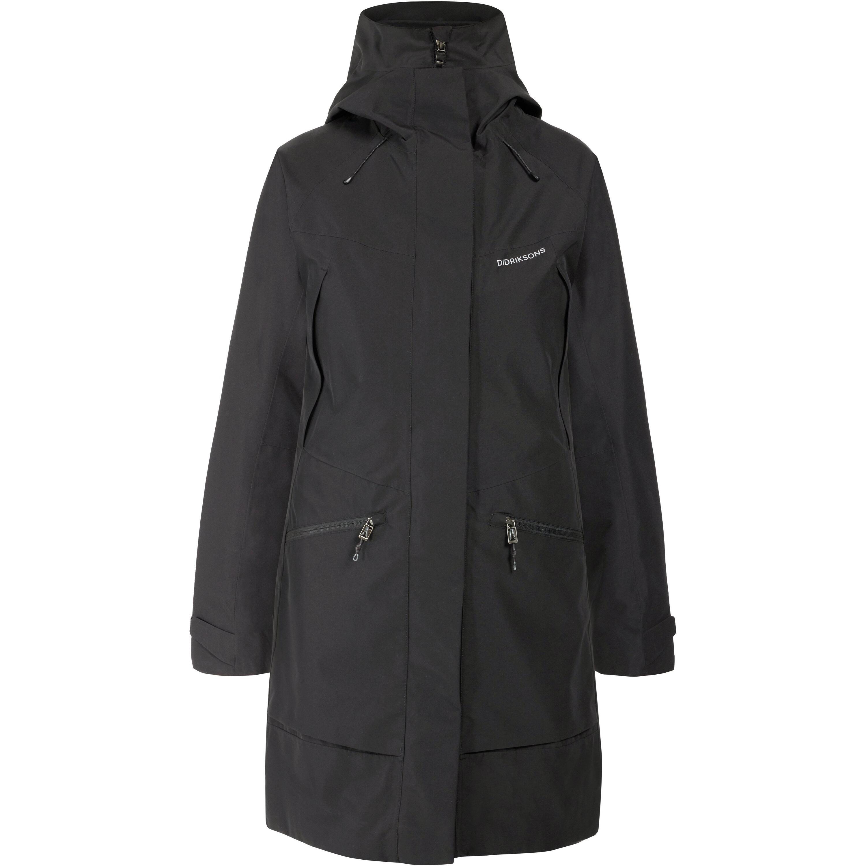 Didriksons Parka Feminina Ilma Preto da Decathlon