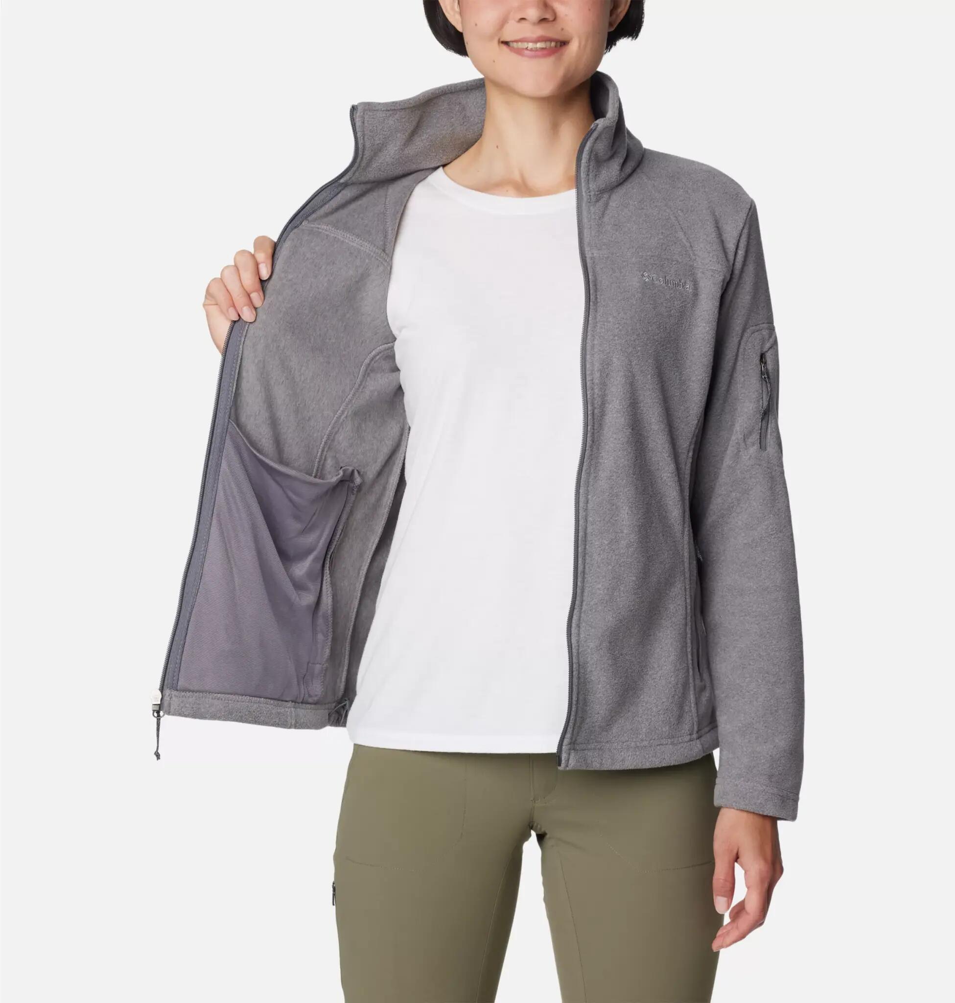 Fibras Y Plumas Mujer - COLUMBIA W Fast Treck II Jacket - City Grey 6/7