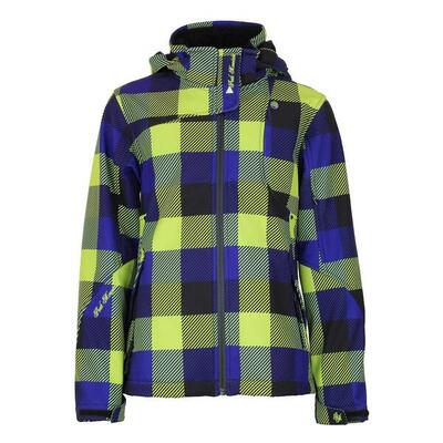 Tweedehands - meisjes softshell jas met print peak mountain gaveny