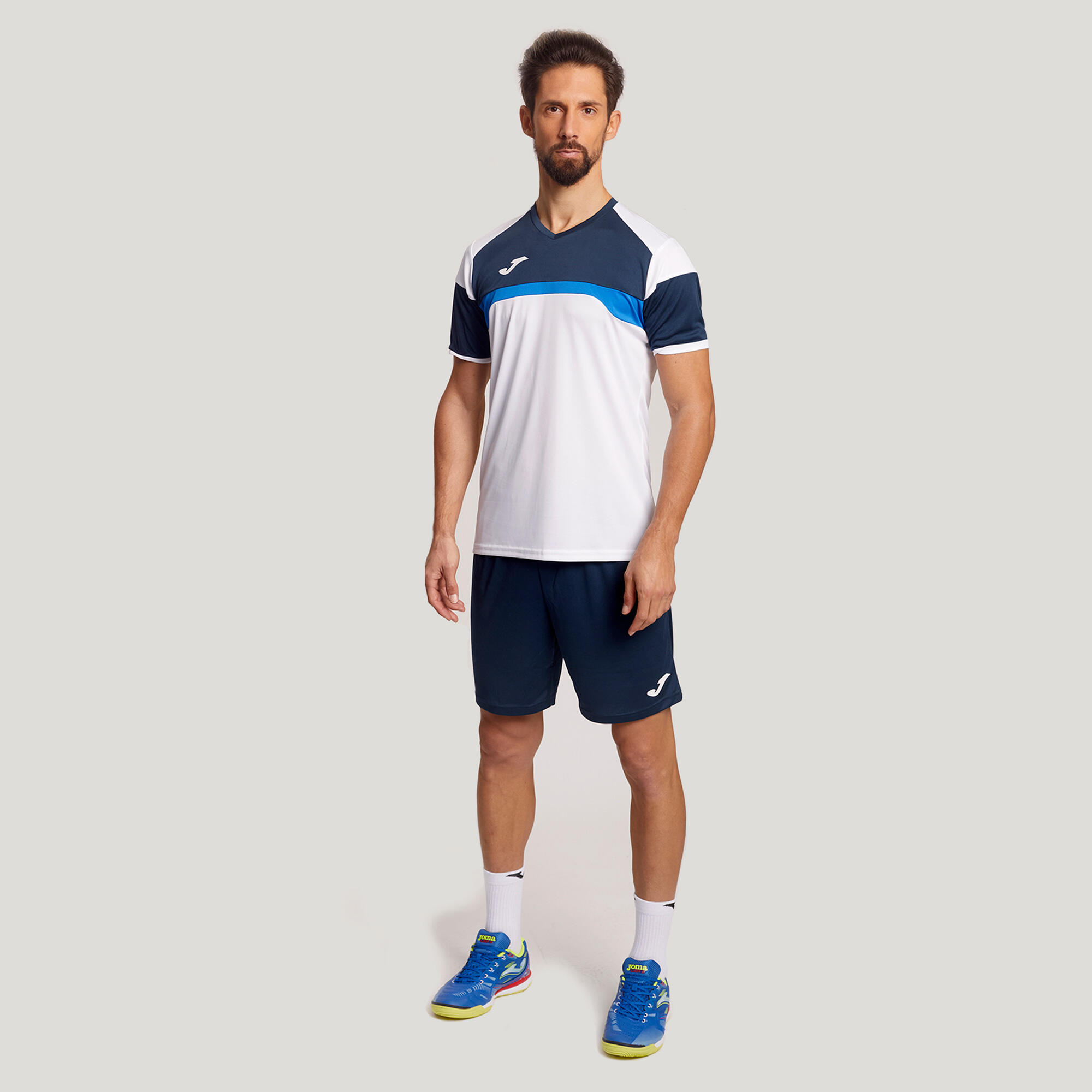 Conjunto Futebol Homem Joma Danubio III Branco 2/6