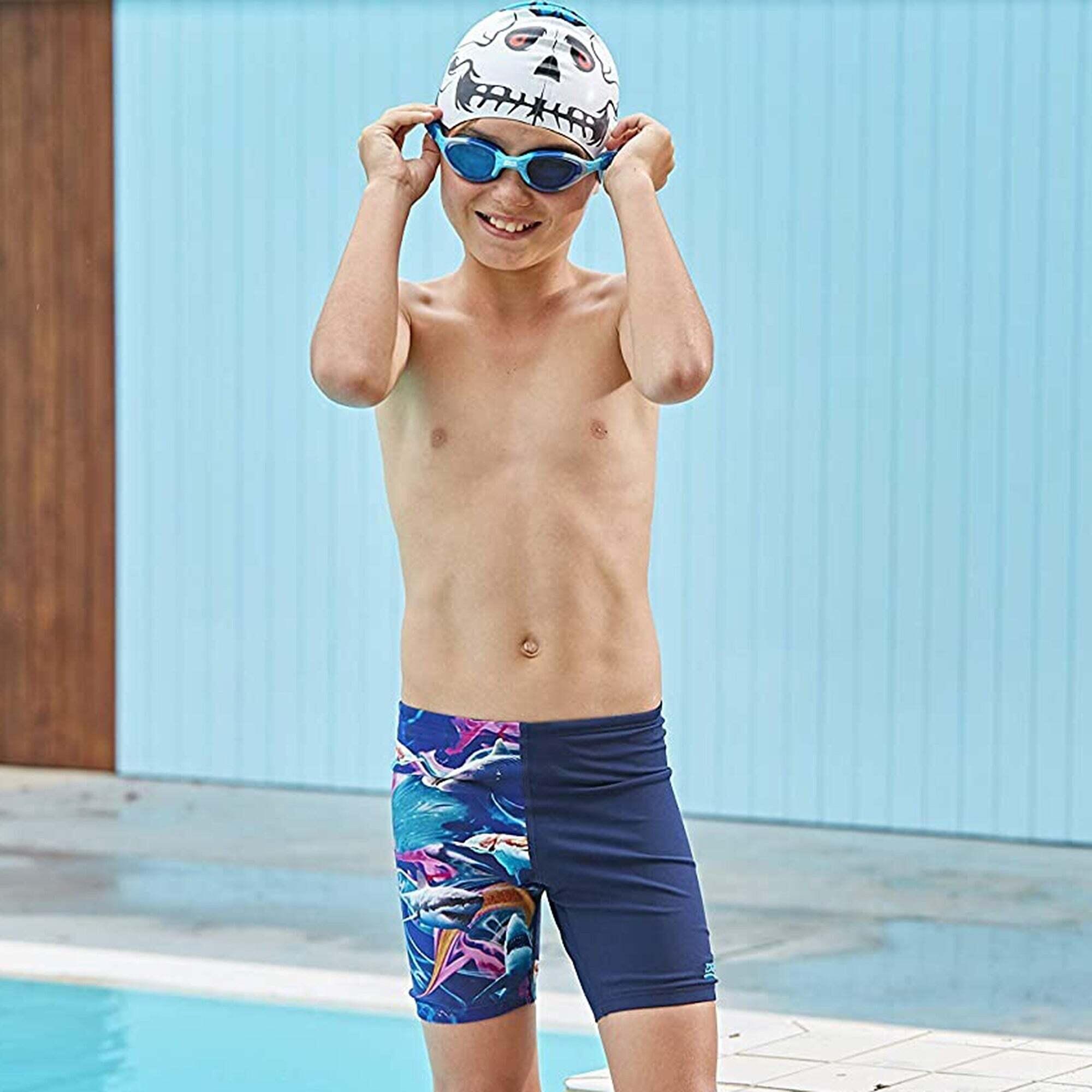 Cuffia da bagno in silicone multicolore con personaggio bambino Zoggs 2/2