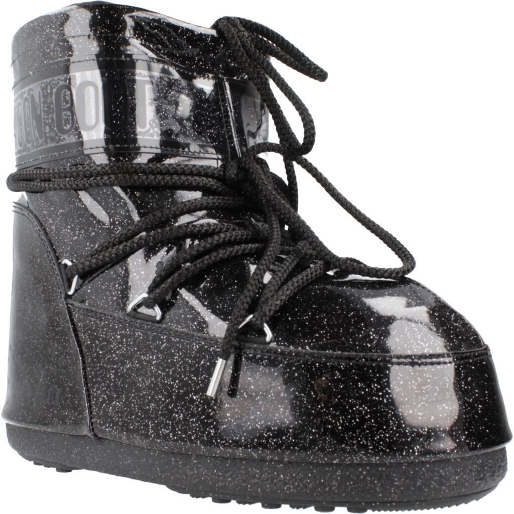 Bottes Moon Boot Modèle Mb Icon Low Glitter Couleur Noir 5/5