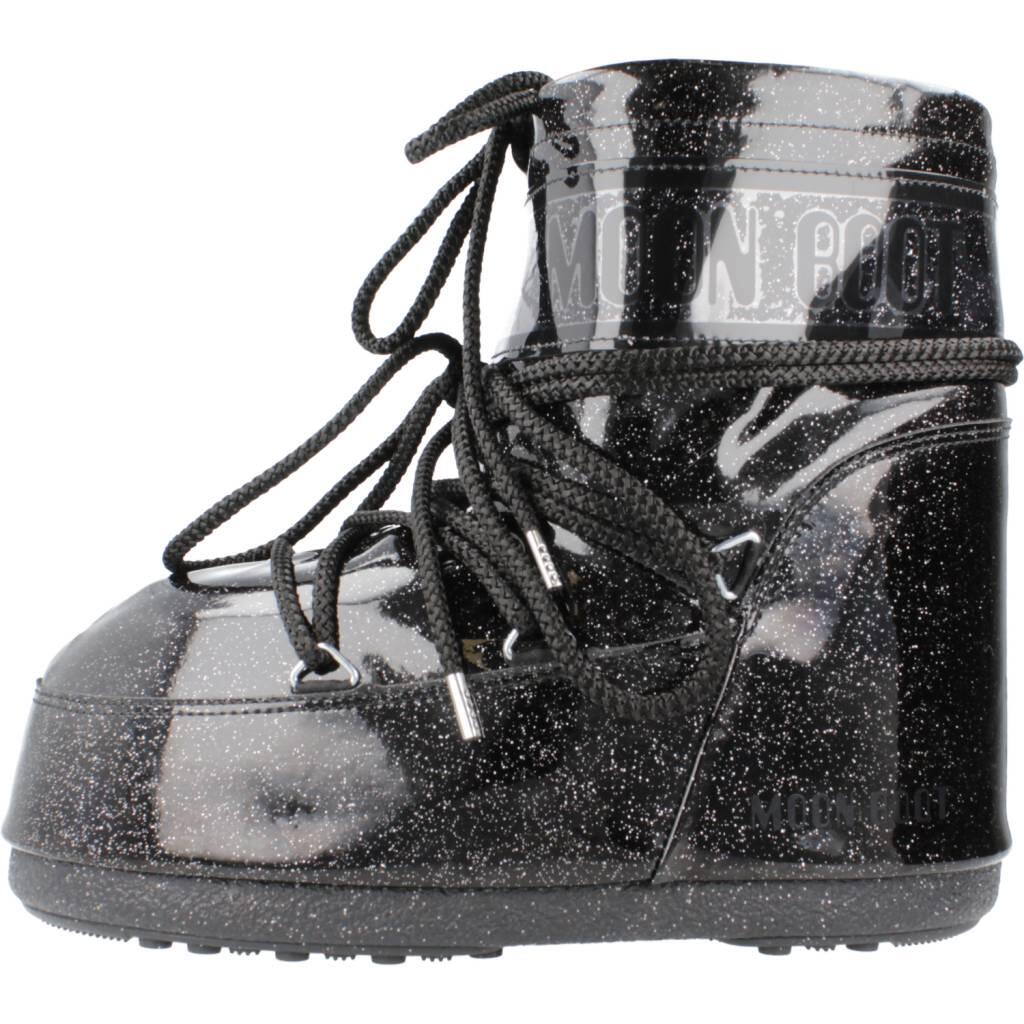 Bottes Moon Boot Modèle Mb Icon Low Glitter Couleur Noir 2/5
