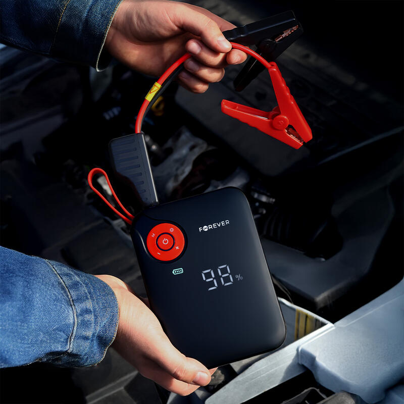 Powerbank Forever jump starter 4w1 JS-400 7200mAh czarno-niebieski