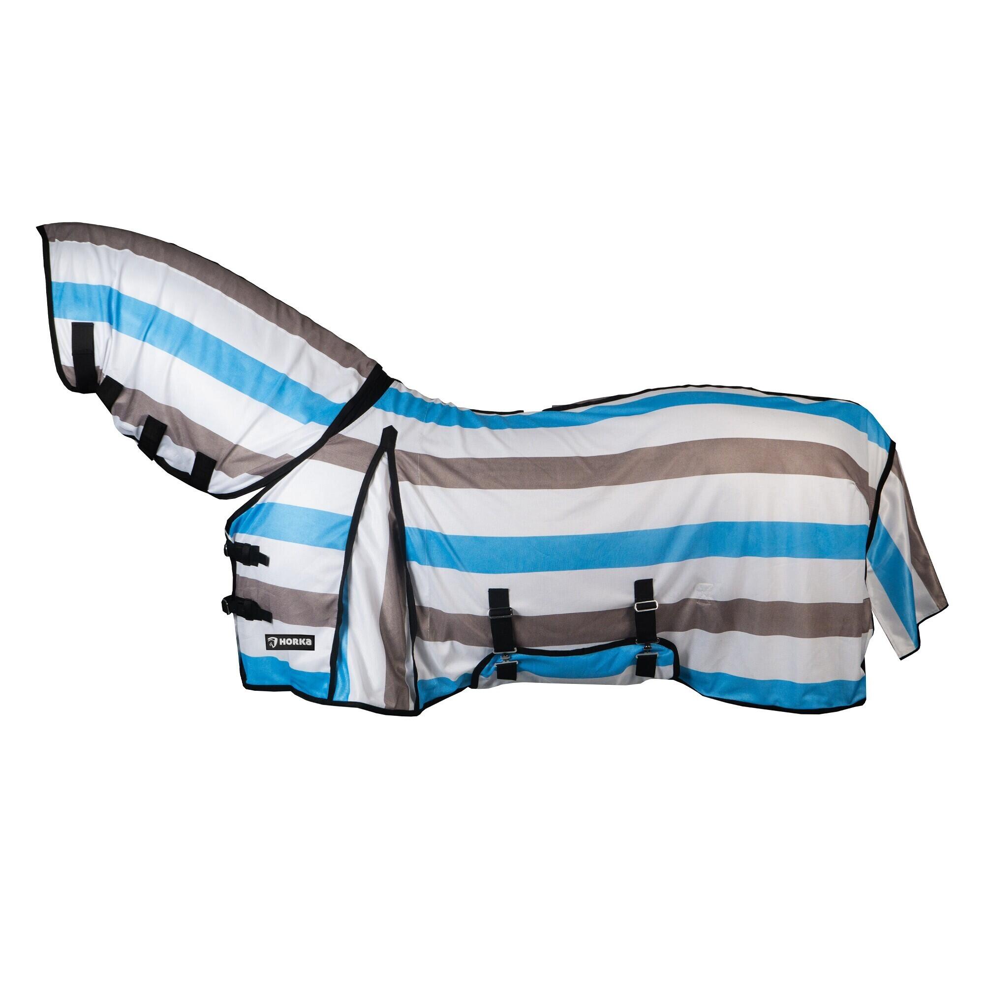 Horka - Couverture Anti-mouches Pour Cheval En Maille Balistique Horka 320 G - Couverture Cheval - Multicolore - 175 Cm - Decathlon