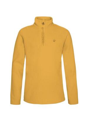 B perfecty jr 1/4 zip top - trui - 216_dark_yellow - jongens - pisteskiën