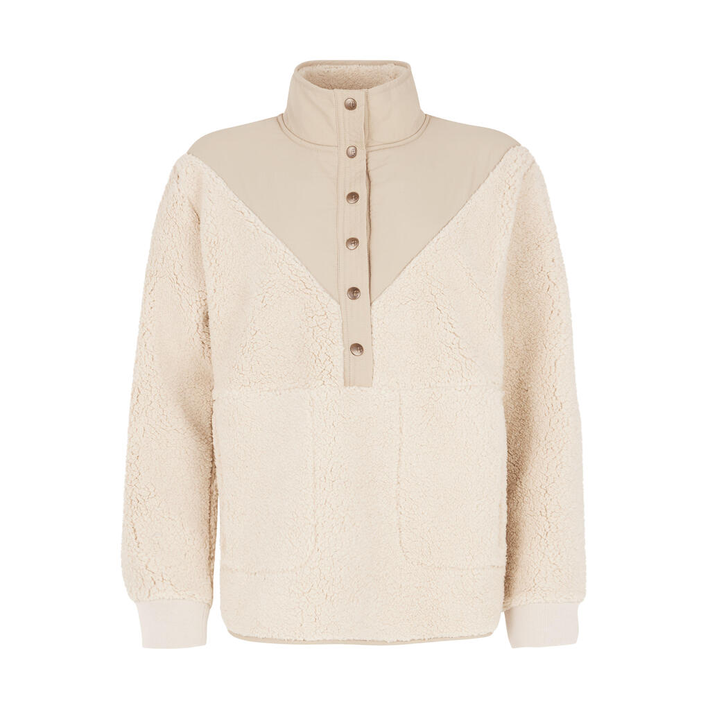 Women's 1/4 Buttoned Fleece Protest Cyber