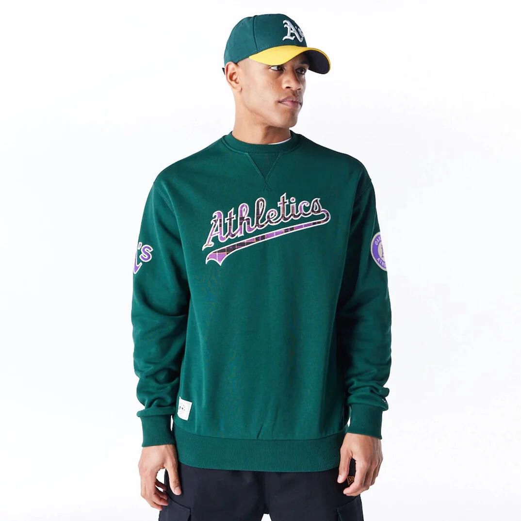 NEW ERA Felpa Oakland Athletics MLB Tartan Infill