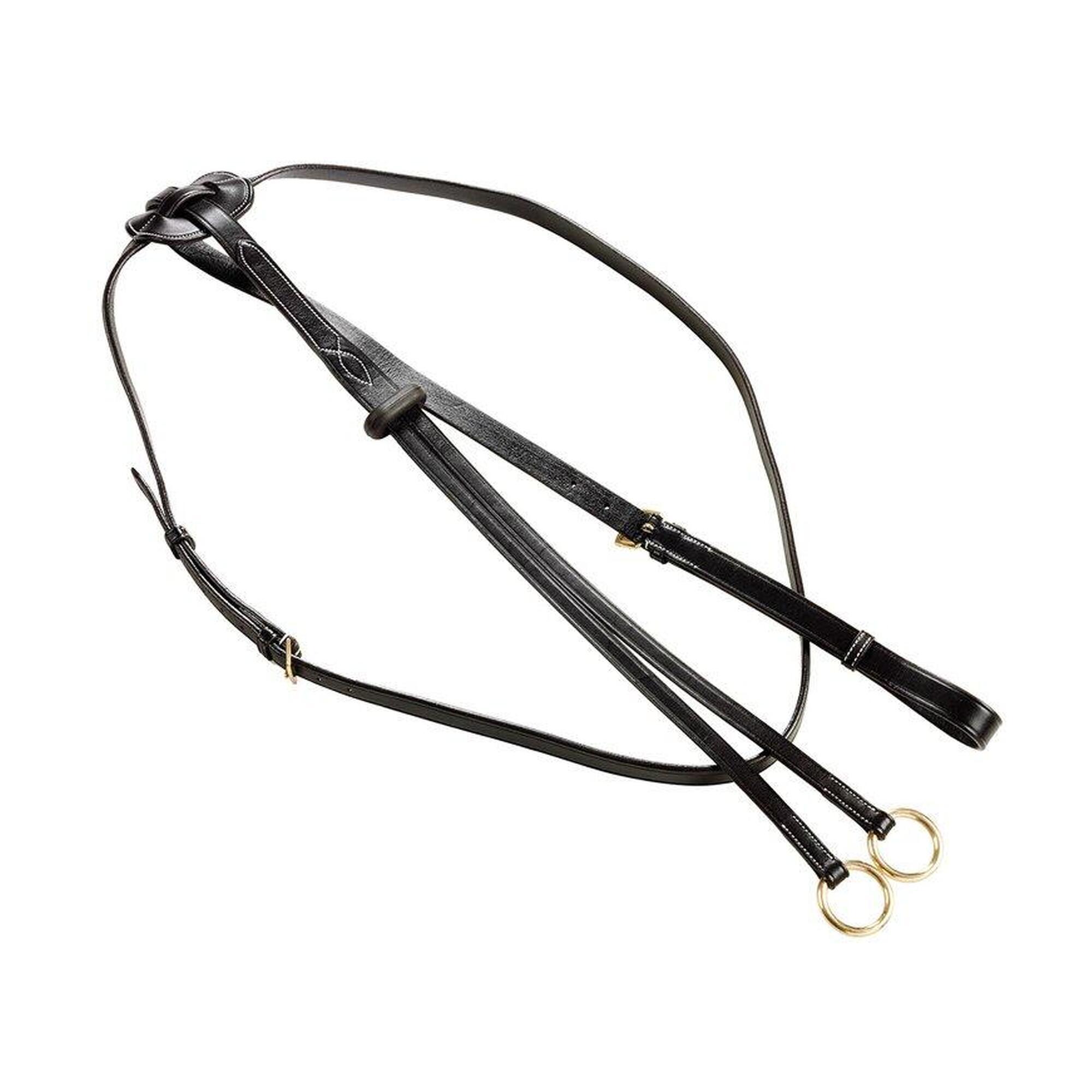 Martingale à anneaux avec attaque du col Tattini