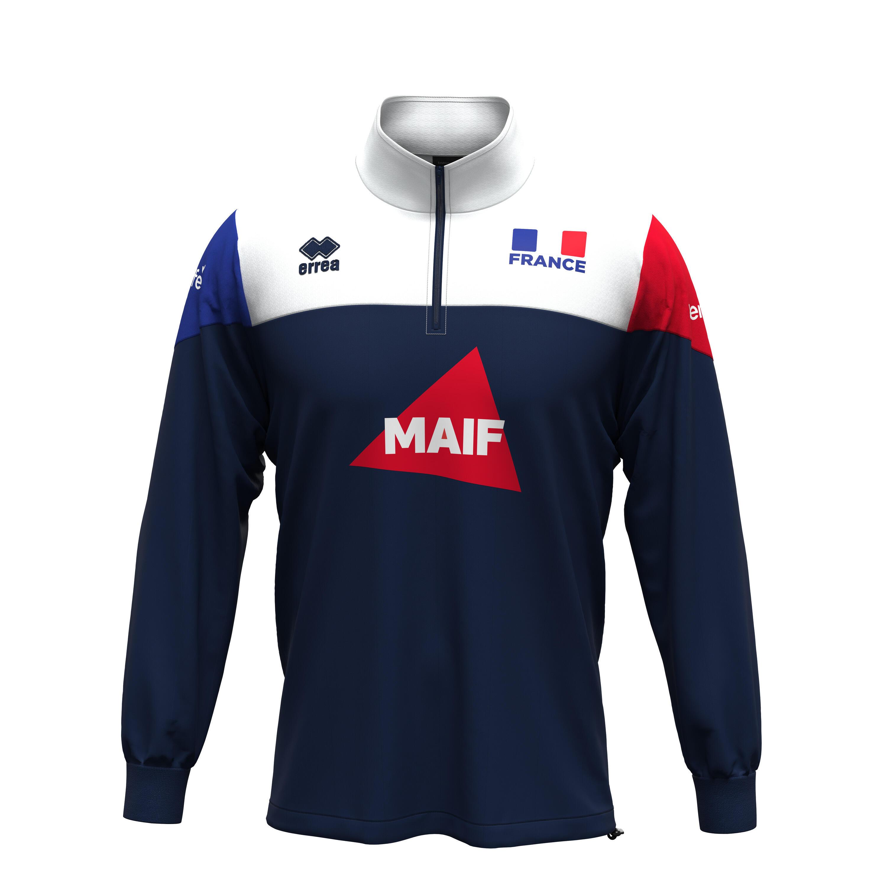 Errea - Veste D'Entraînement France Blake Maif 2024/25 - Maillot Sans Manche - Blanc|bleu - 40 M - Decathlon