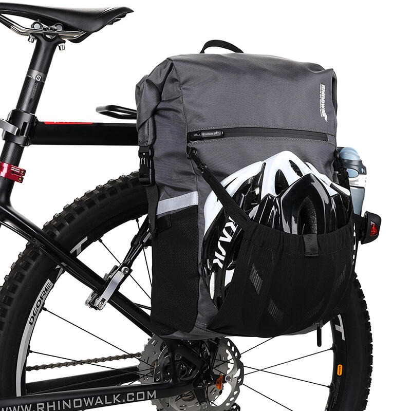 Sakwa rowerowa boczna na bagażnik plecak 2w1 Rhinowalk X20601