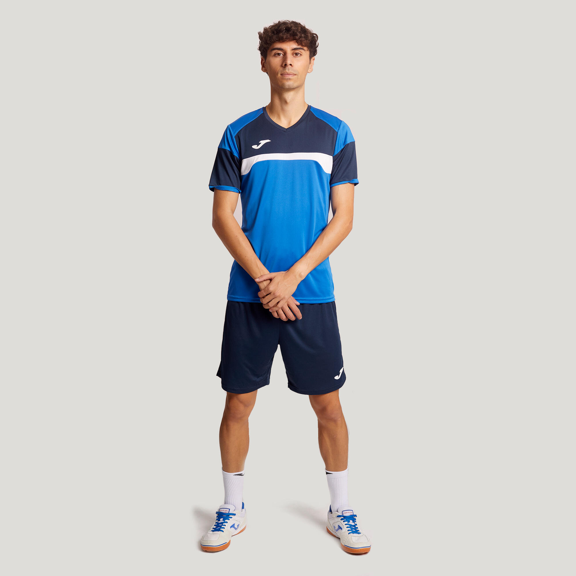 Conjunto Futebol Homem Joma Danubio III Azul Royal 2/5
