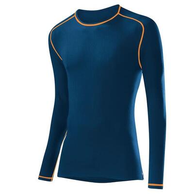 T-shirt sport heren shirt l/s transtex warm - blauw