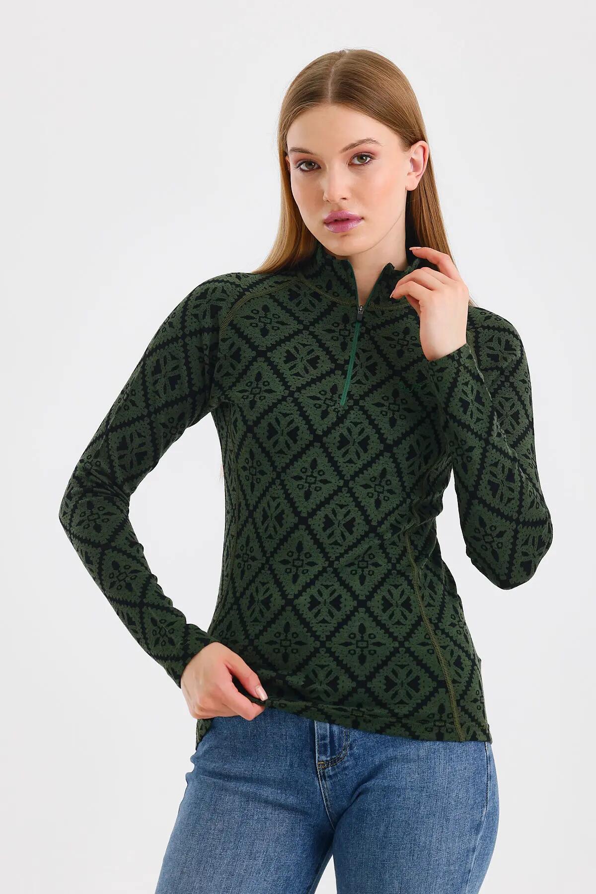Venus - Koszulka termoaktywna 100% wełna merino (230 g/m²) S, Zielony 4/7