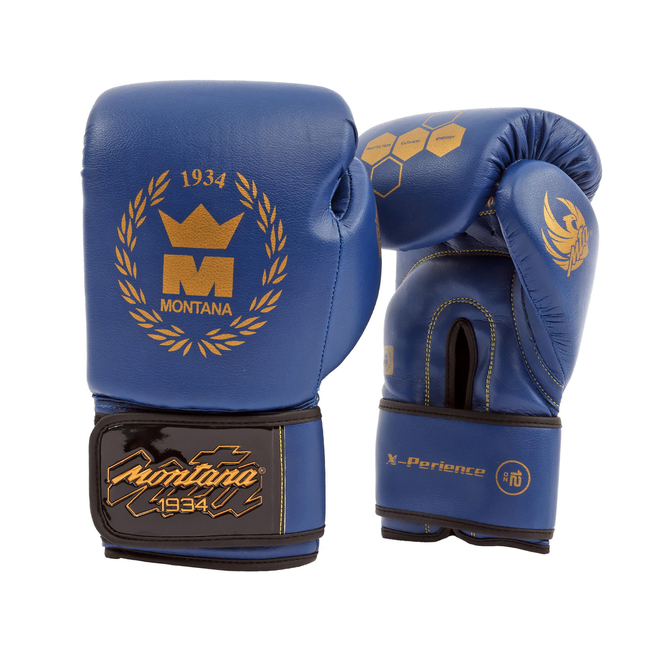 Montana - Gants De Boxe Montana X-perience - Gants De Boxe - Bleu - 10 Oz - Decathlon