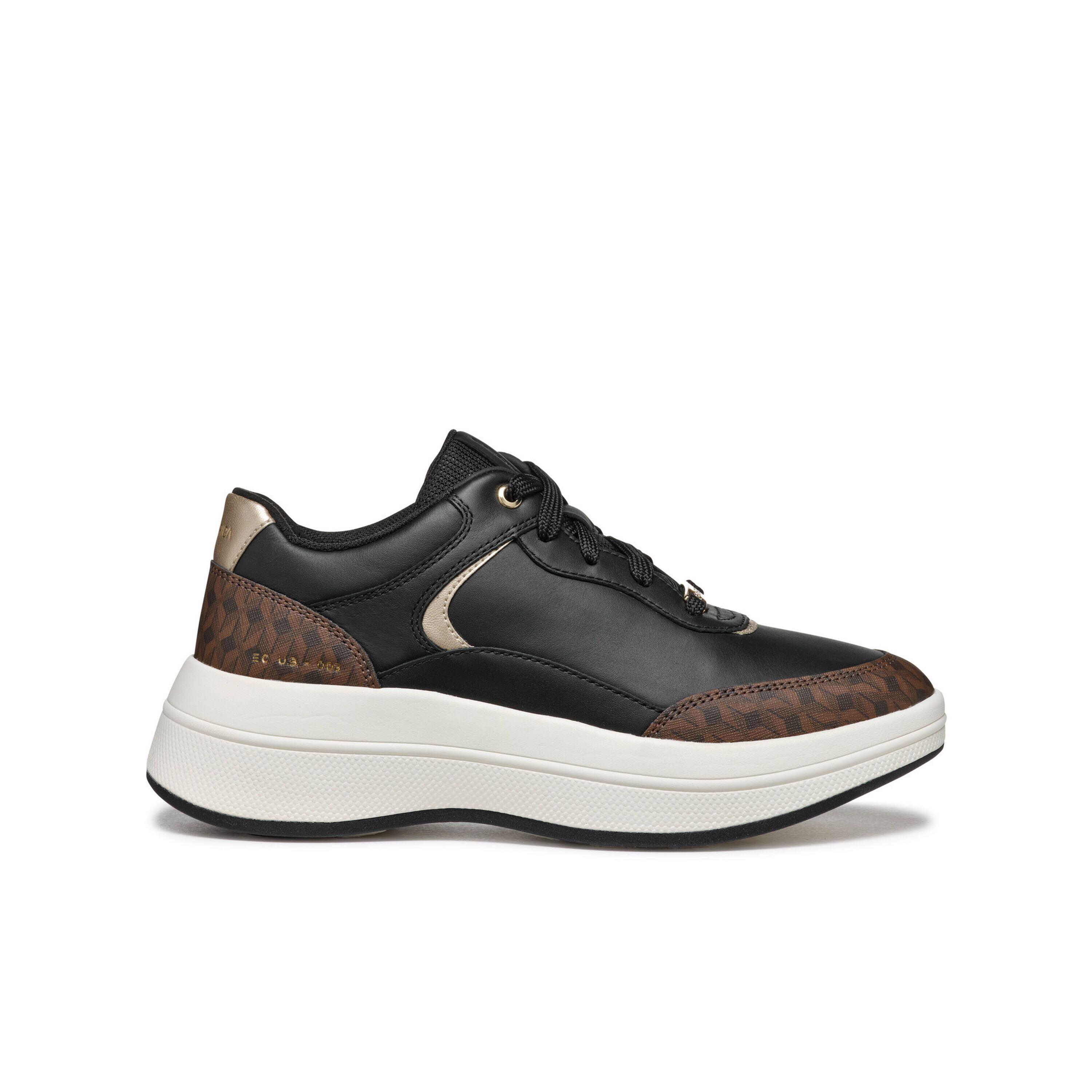 Geox - Baskets Femme Geox Spherica - Baskets - Marron|noir - 37 - Decathlon