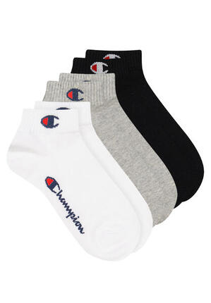 3 Paar Champion Quarter Socken Gr. 35 - 46 Unisex Sneaker Kurzsocken