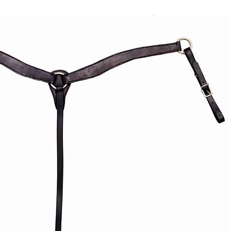 Smooth leather hunting collar for horses Tattini Western