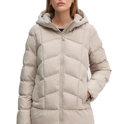 Lange Daunenjacke mit Kapuze. Damen Geox Anylla