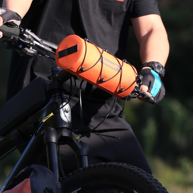 Torba rowerowa na kierownicę z paskiem Rhinowalk RK9109 wodoodporna 7/7