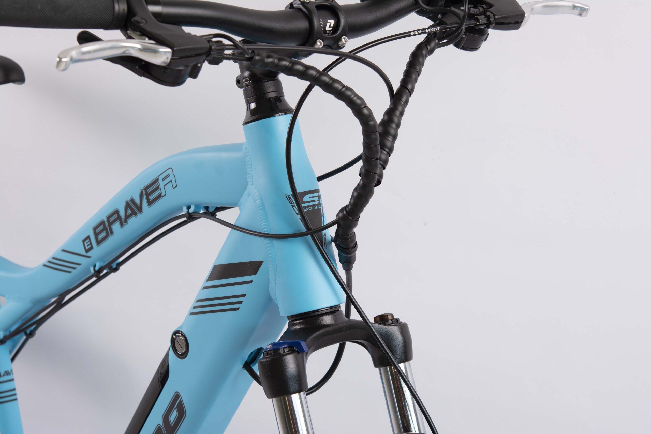 Braver 27.5 MTB, a pedalata assistita, telaio in alluminio, ammortizzata 2/7