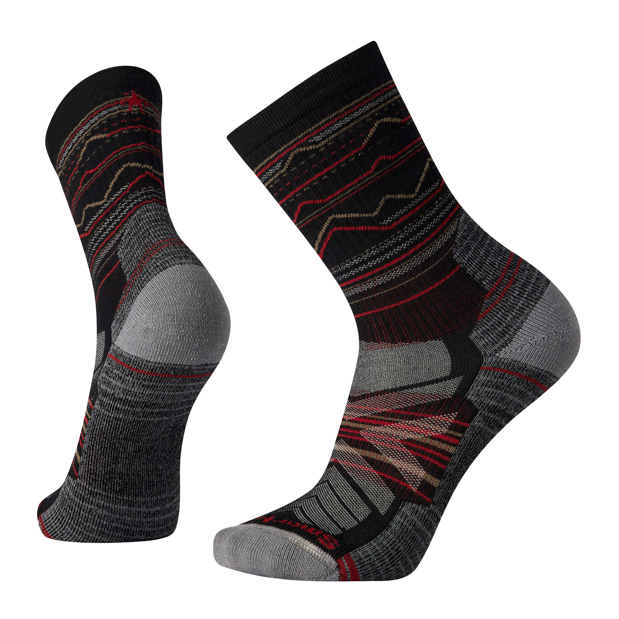 Skarpety trekkingowe Smartwool Hike Light Cushion Mountain Pattern Crew