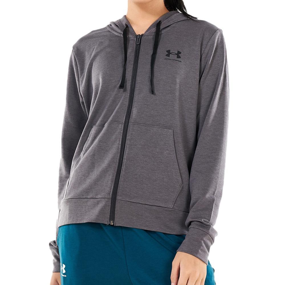 Under Armour - Sweat Zippé Gris Femme Under Armour Rival Terry - Sweat-shirt - Gris - 48 Xl - Decathlon