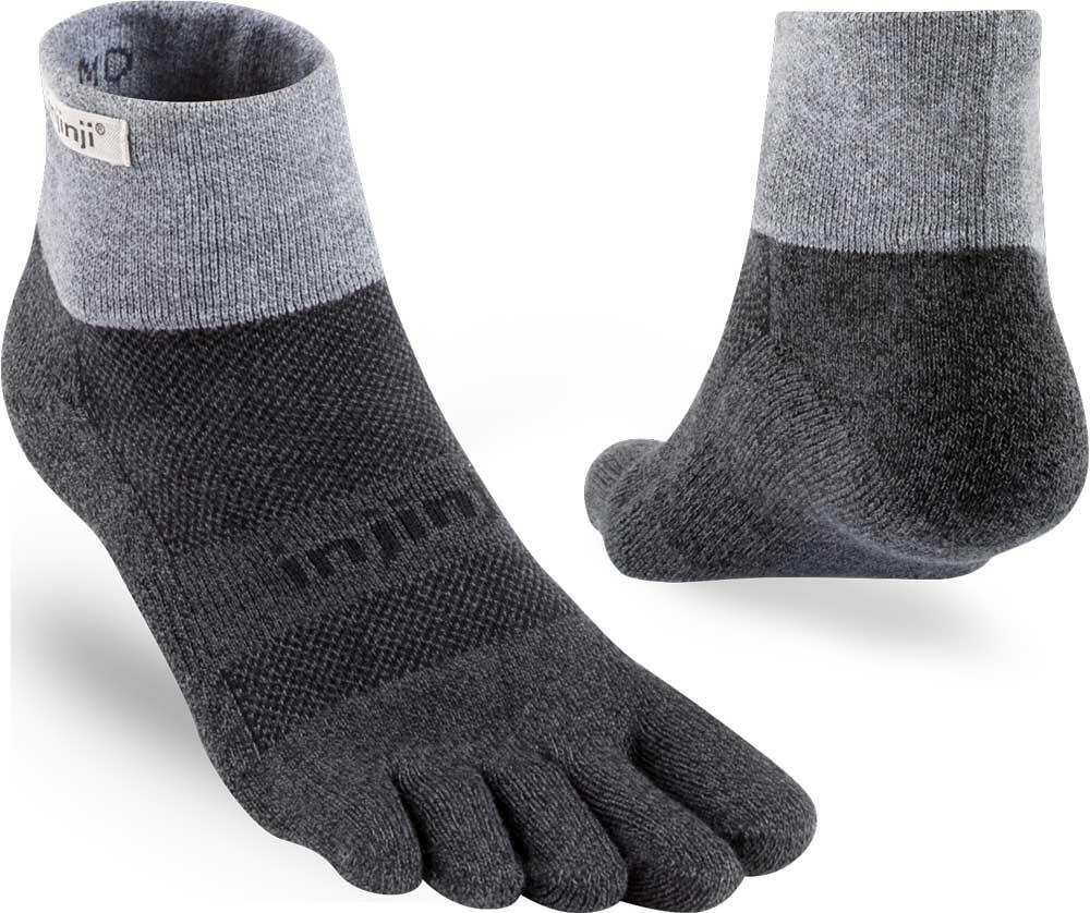 Injinji Men's Mid-Weight Trail Run - Mid Weight Mini-Crew Toe Socks 1/5