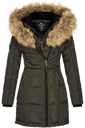 Geographische Norwegen Schöne Neue Kaki Damen Winterjacke