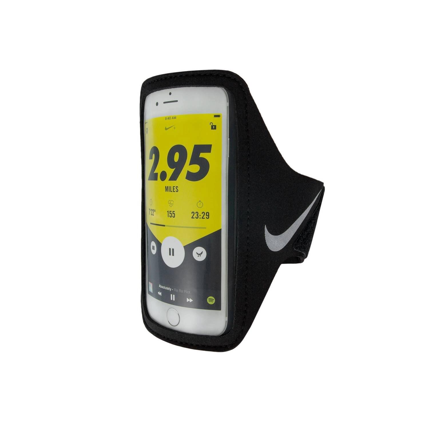 Fascia Da Braccio Portacellulare Nike Plus Nero Bianco 2/4