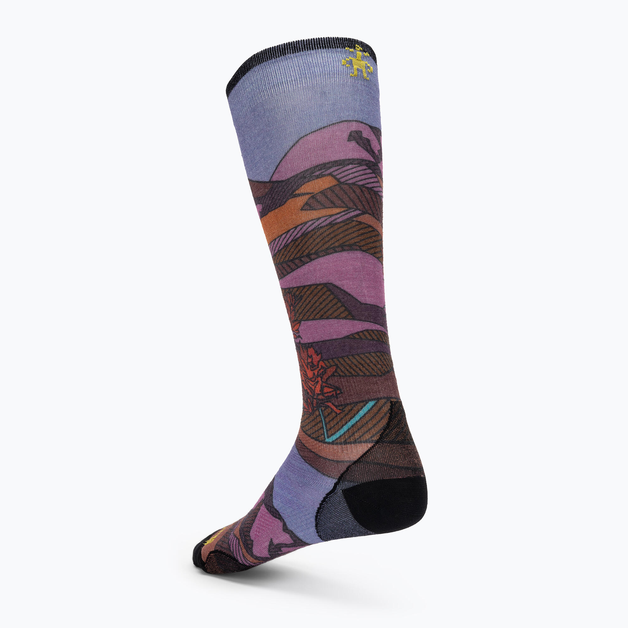 Chaussettes de ski femme Smartwool Ski Zero Cushion Floral Field Print OTC 2/5