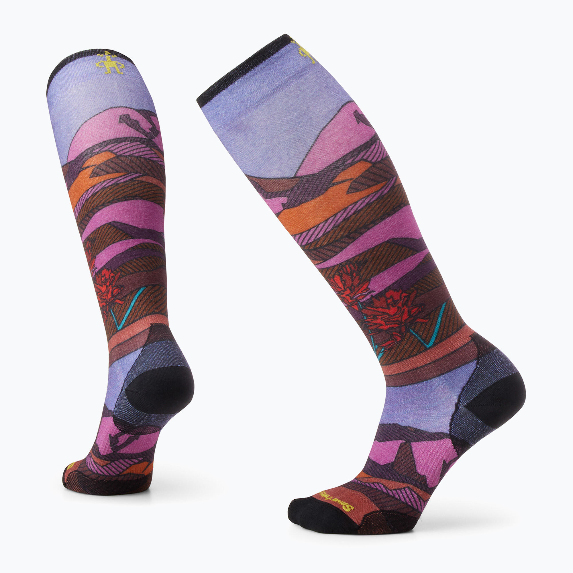 Chaussettes de ski femme Smartwool Ski Zero Cushion Floral Field Print OTC 5/5