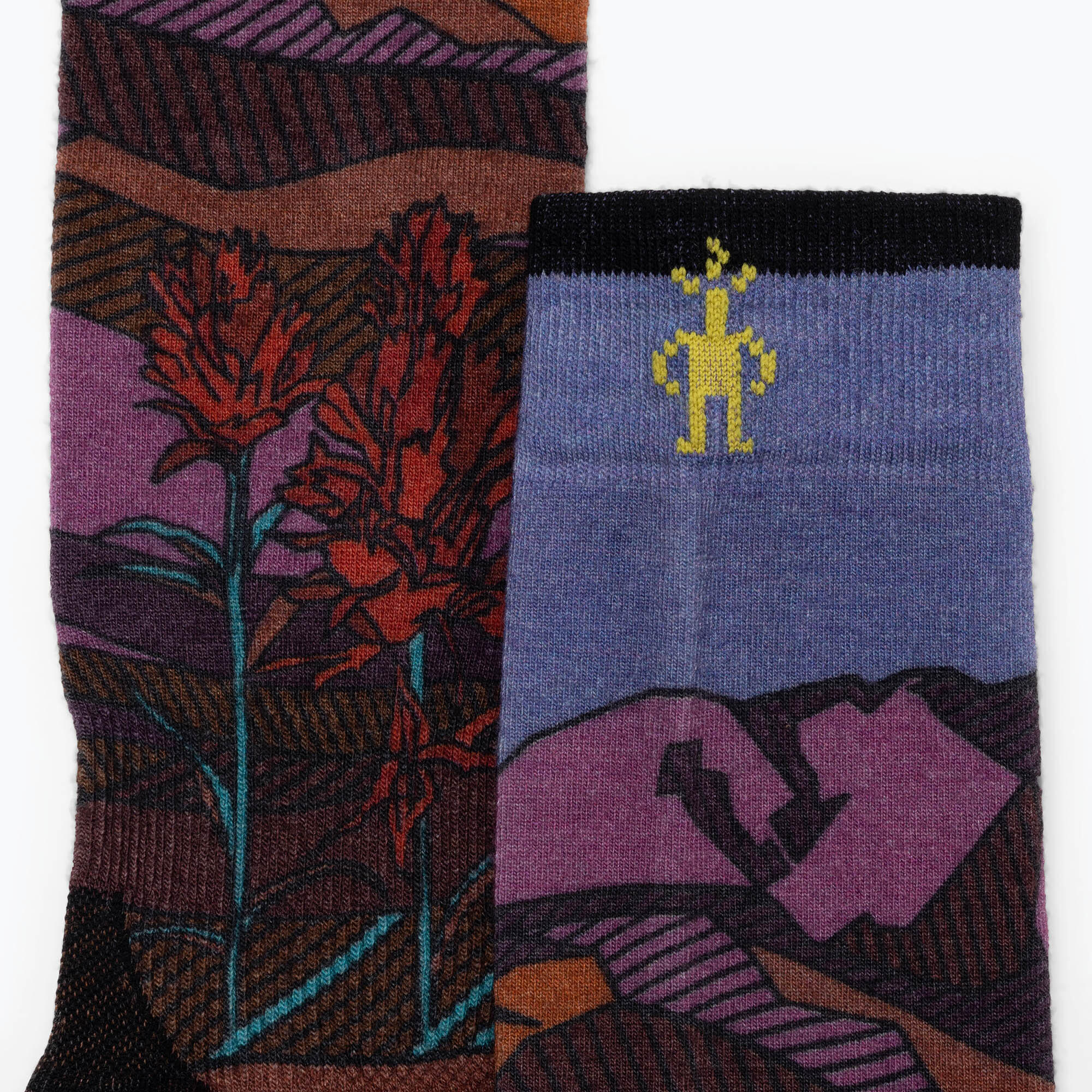 Chaussettes de ski femme Smartwool Ski Zero Cushion Floral Field Print OTC 4/5