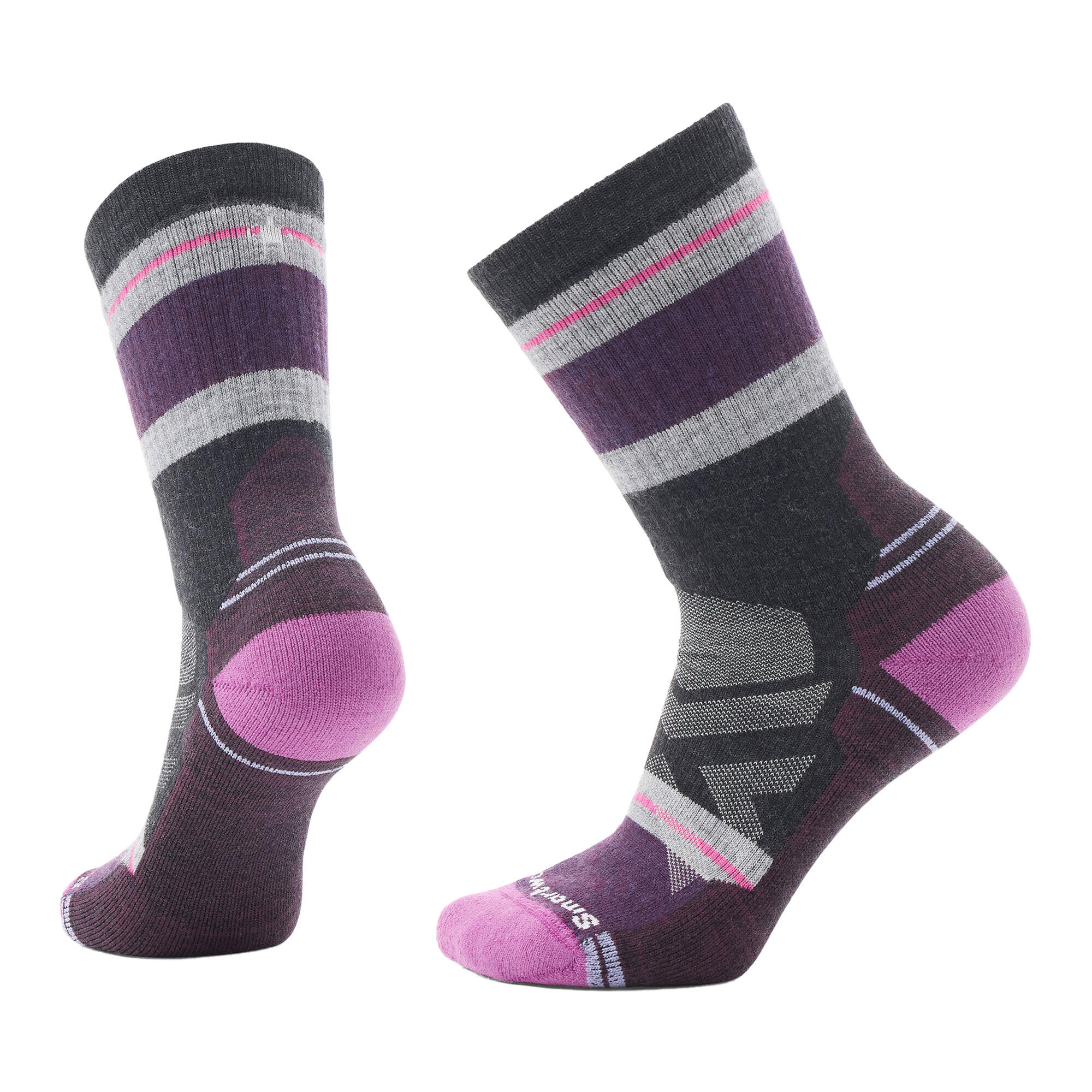 Smartwool - Chaussettes De Trekking Femme Smartwool Hike Full Cushion Saturnsphere Crew - Sous-chaussette - Violet - 42/44 - Decathlon